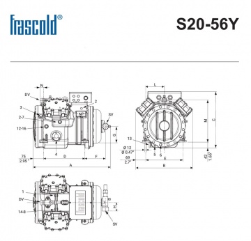 Compresor Frascold S20-56Y
